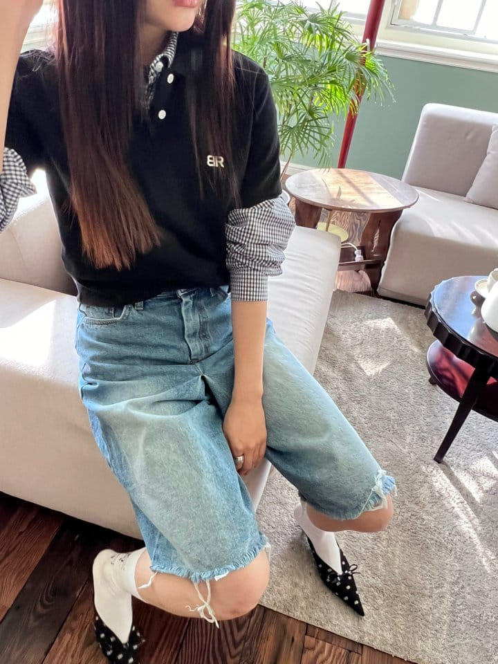 Bricklane - Korean Women Fashion - #womensfashion - BR Collar T-shirt - 3