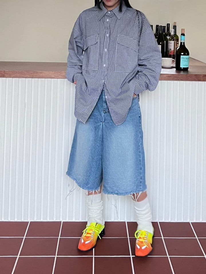 Bricklane - Korean Women Fashion - #womensfashion - Check Shirt - 11