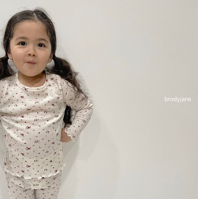 Brody Jane - Korean Baby Fashion - #babyboutiqueclothing - Flower Eyelet Frill Top Bottom Set - 6