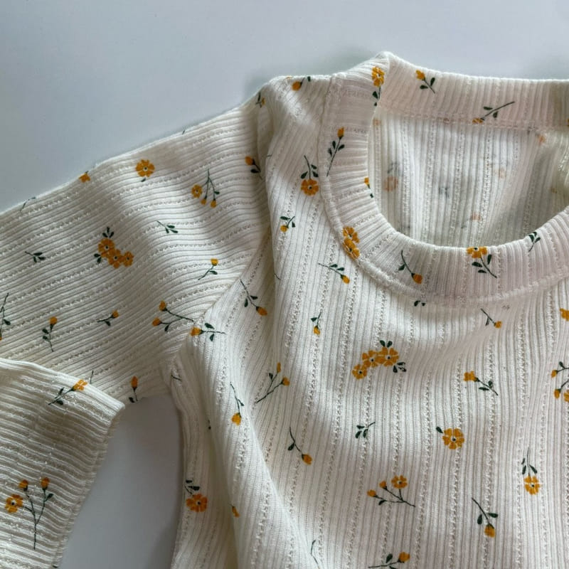 Brody Jane - Korean Children Fashion - #childofig - Yellow Flower Top Bottom Set - 11