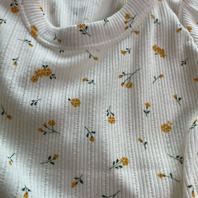 Brody Jane - Korean Children Fashion - #childofig - Yellow Flower Top Bottom Set - 12