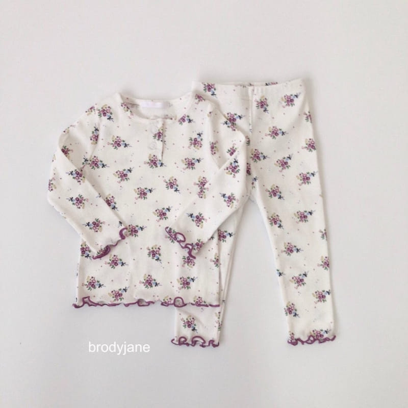 Brody Jane - Korean Children Fashion - #kidsshorts - Bouquet Button Top Bottom Set