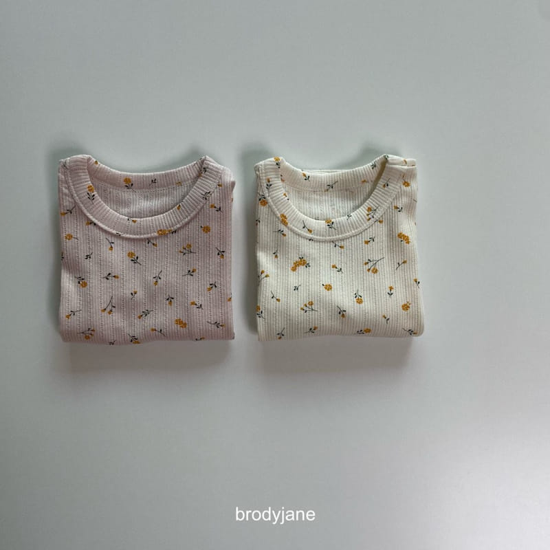 Brody Jane - Korean Children Fashion - #minifashionista - Yellow Flower Top Bottom Set - 9