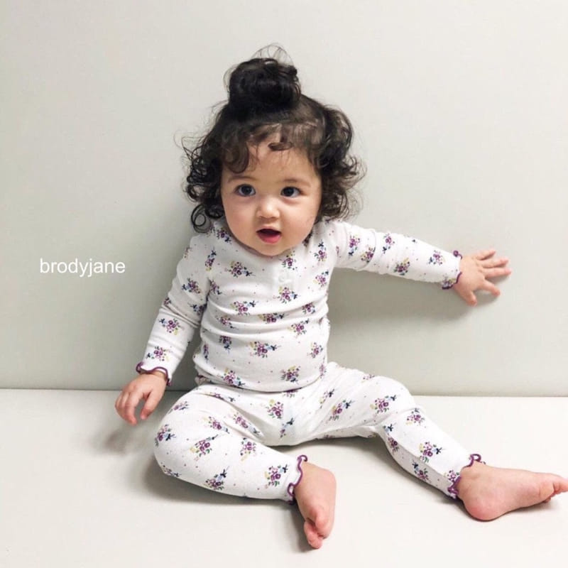 Brody Jane - Korean Children Fashion - #minifashionista - Bouquet Button Top Bottom Set - 7