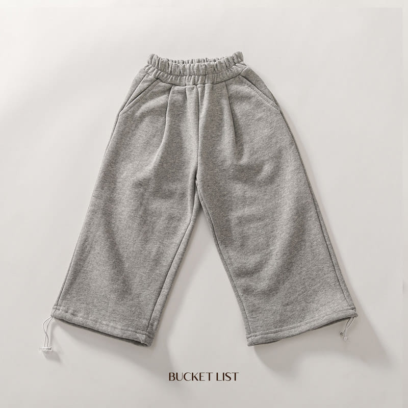 Bucket List - Korean Children Fashion - #childrensboutique - Wide Sweat Pants - 10