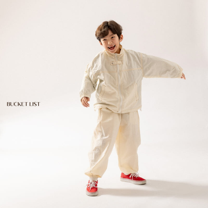Bucket List - Korean Children Fashion - #fashionkids - Double Stitch Jogger Pants - 6