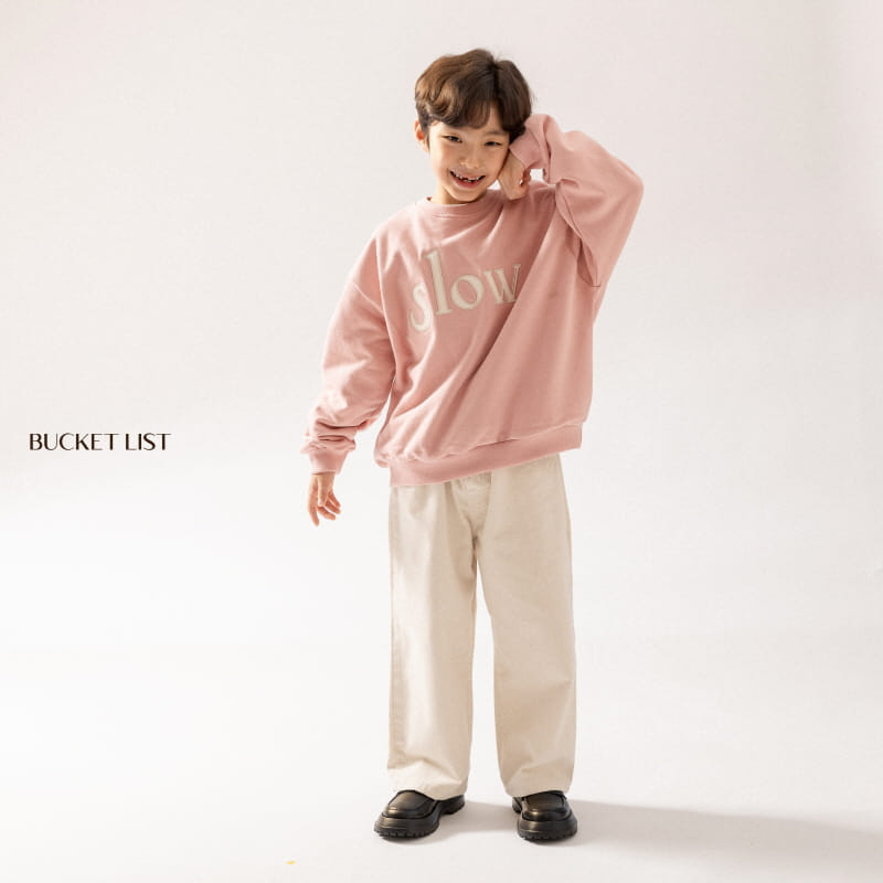 Bucket List - Korean Children Fashion - #fashionkids - Slow Felt Sweatshirt - 2