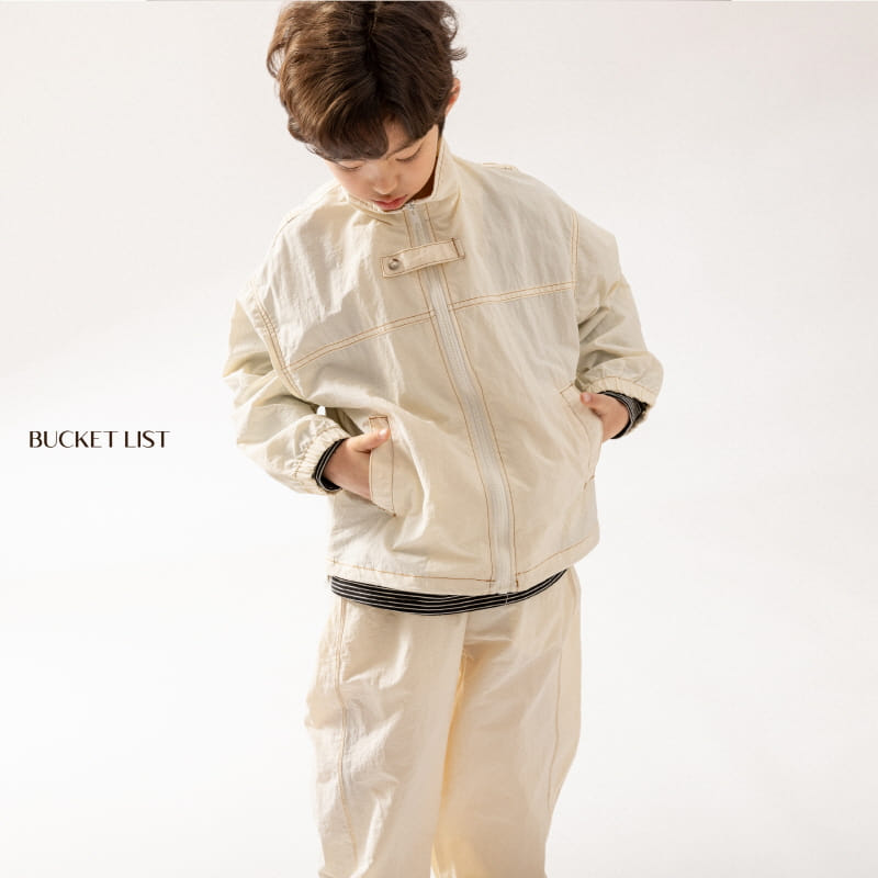 Bucket List - Korean Children Fashion - #kidsstore - Double Stitch Jogger Pants - 8