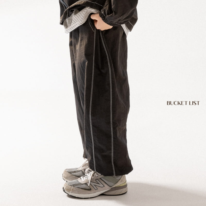 Bucket List - Korean Children Fashion - #kidzfashiontrend - Double Stitch Jogger Pants - 9