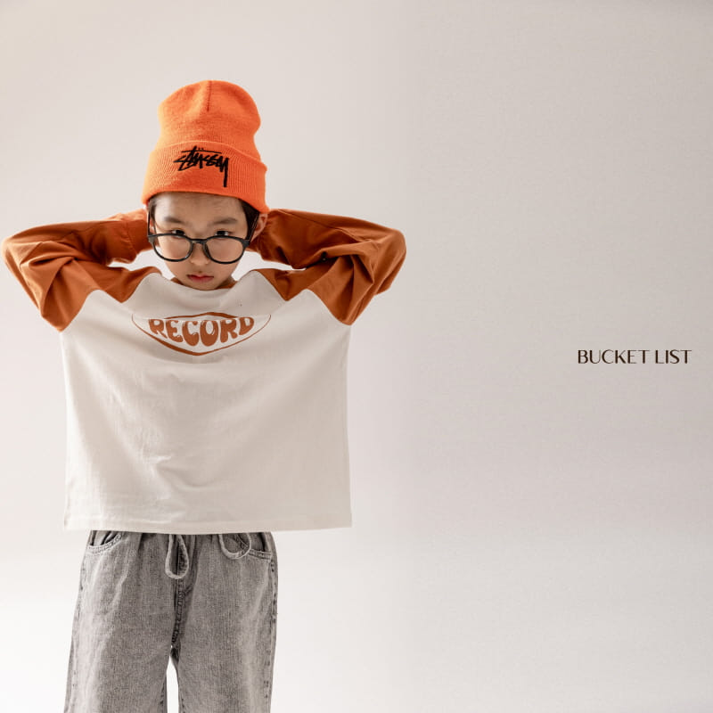 Bucket List - Korean Children Fashion - #minifashionista - Record Raglan Tee - 7