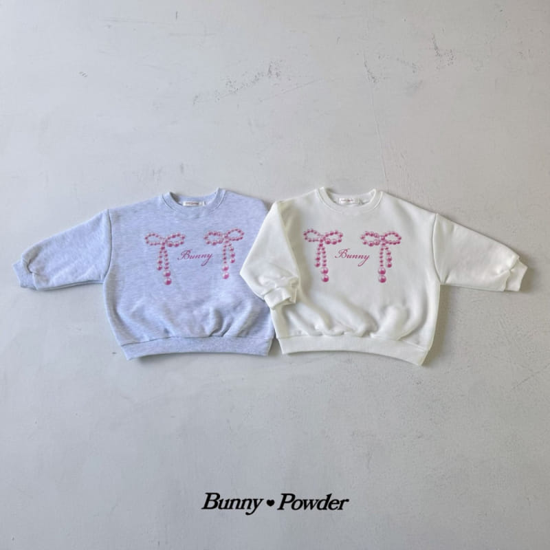 Bunny Powder - Korean Children Fashion - #Kfashion4kids - Pearl Ribbon Sweatshirt