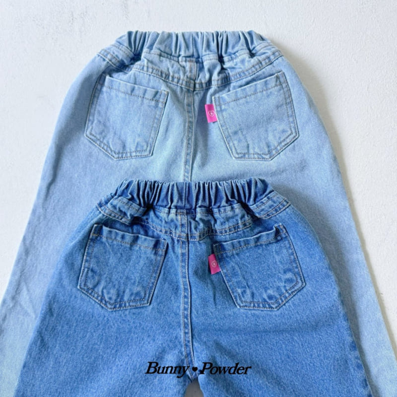 Bunny Powder - Korean Children Fashion - #childrensboutique - Bunny Denim Pants - 5