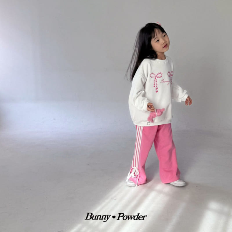 Bunny Powder - Korean Children Fashion - #discoveringself - Pearl Ribbon Sweatshirt - 10