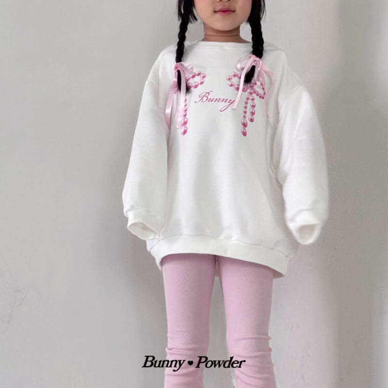 Bunny Powder - Korean Children Fashion - #magicofchildhood - Pearl Ribbon Sweatshirt - 3