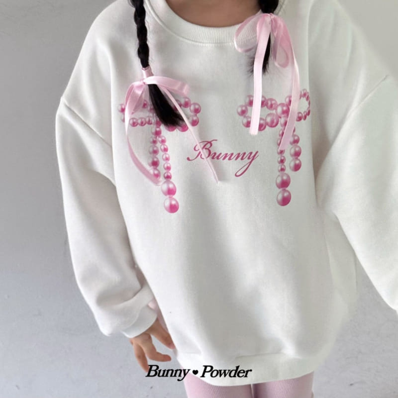 Bunny Powder - Korean Children Fashion - #prettylittlegirls - Pearl Ribbon Sweatshirt - 5