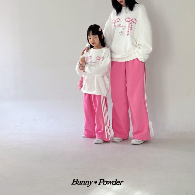 Bunny Powder - Korean Women Fashion - #momslook - Adult Pearl Ribbon Sweatshirt - 2
