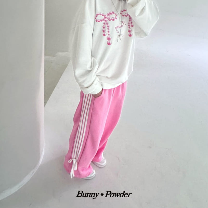 Bunny Powder - Korean Women Fashion - #momslook - Adult Pearl Ribbon Sweatshirt - 6