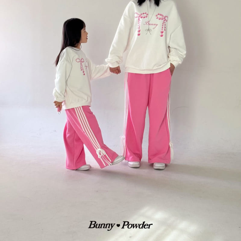 Bunny Powder - Korean Women Fashion - #momslook - Adult Pearl Ribbon Sweatshirt - 7