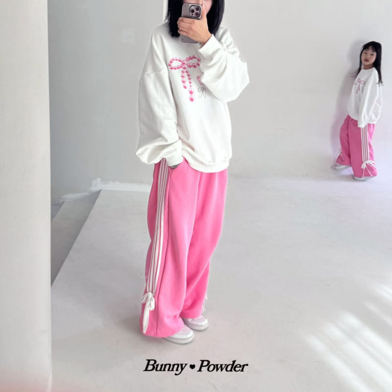 Bunny Powder - Korean Women Fashion - #womensfashion - Adult Pearl Ribbon Sweatshirt - 3