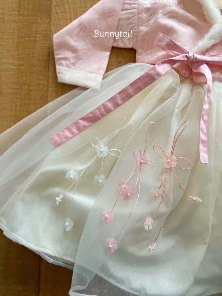 Bunnytail - Korean Baby Fashion - #smilingbaby - Hanbok Yeon Hwa Girl Top Bottom Set - 5