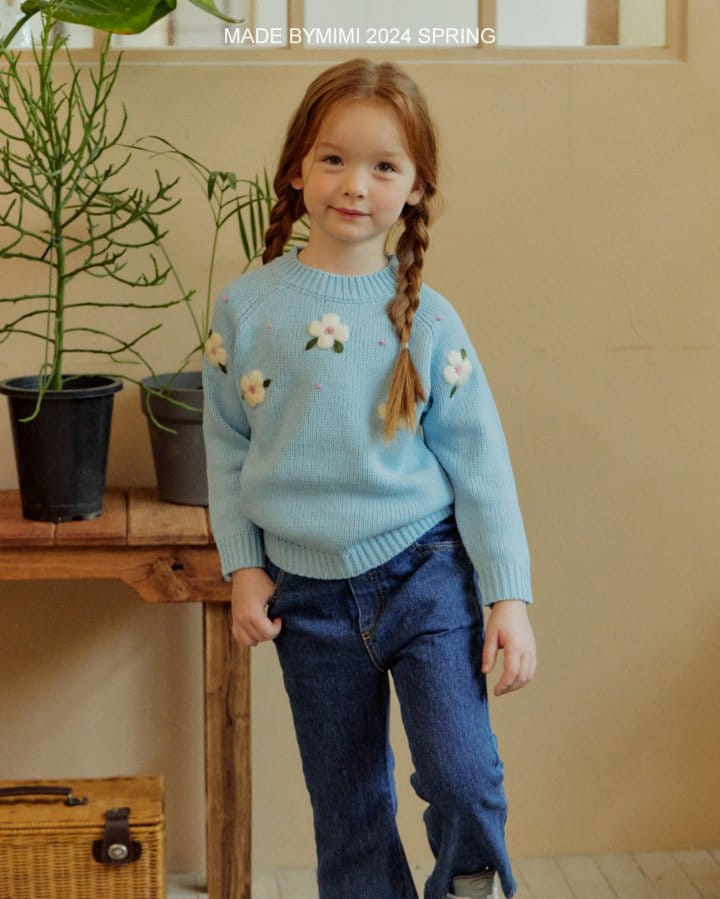 Bymimi - Korean Children Fashion - #childofig - Flower Knit - 5