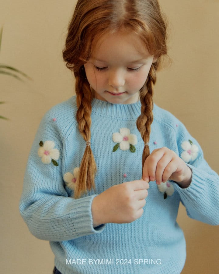 Bymimi - Korean Children Fashion - #childrensboutique - Flower Knit - 6