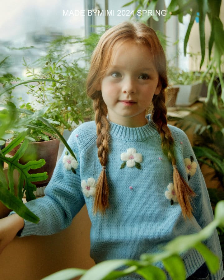 Bymimi - Korean Children Fashion - #designkidswear - Flower Knit - 7
