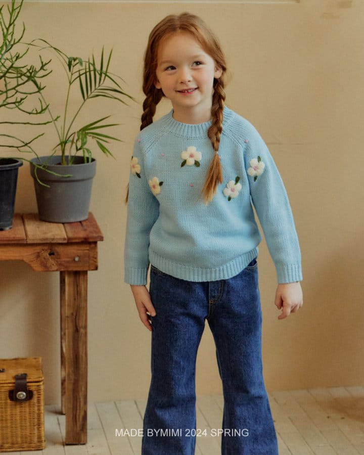 Bymimi - Korean Children Fashion - #kidsshorts - Flower Knit - 10