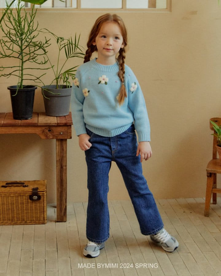 Bymimi - Korean Children Fashion - #toddlerclothing - Flower Knit - 4