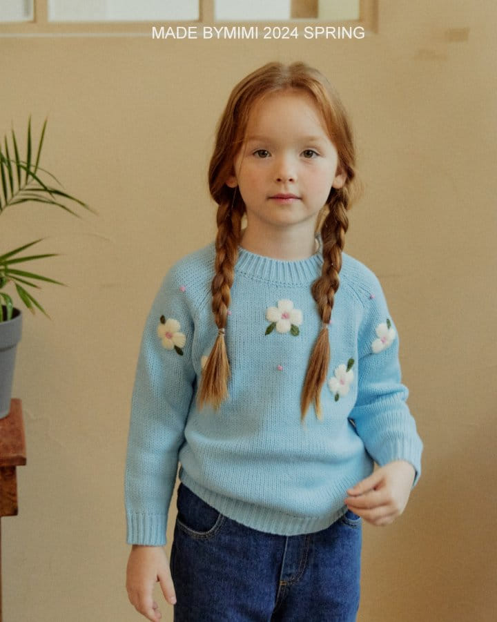 Bymimi - Korean Children Fashion - #toddlerclothing - Flower Knit - 3