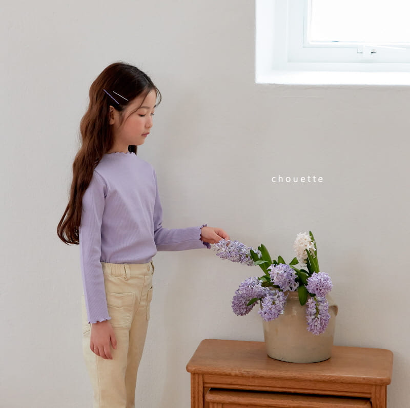 Chouette - Korean Children Fashion - #kidsstore - Tan Tan Rib Tee - 5