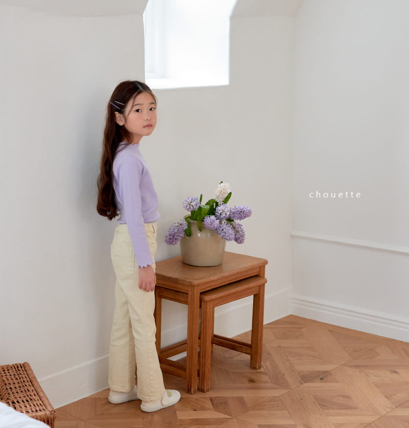 Chouette - Korean Children Fashion - #kidzfashiontrend - Tan Tan Rib Tee - 6