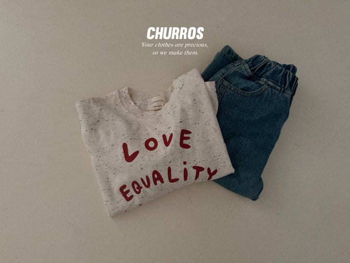 Churros - Korean Children Fashion - #Kfashion4kids - Coupe Slit Denim Pants - 8
