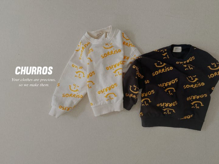 Churros - Korean Children Fashion - #childrensboutique - Soriso Paint Sweatshirt - 8