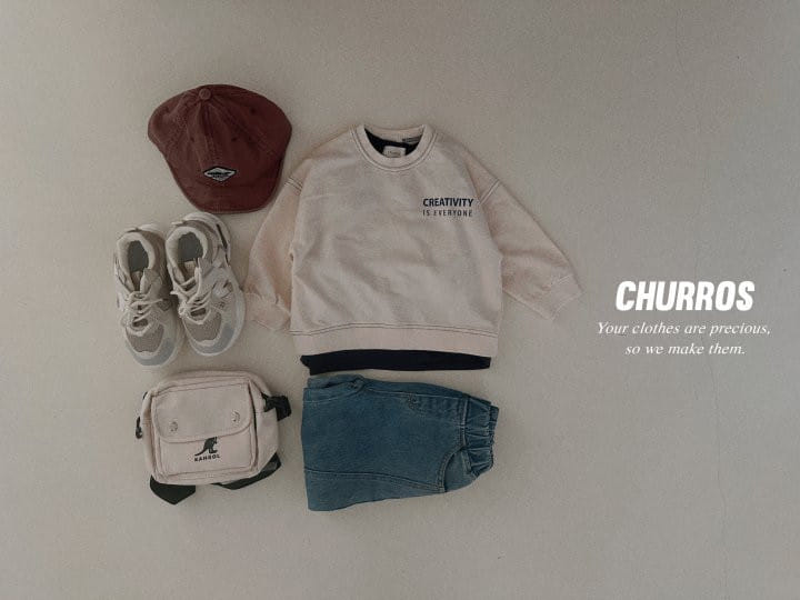Churros - Korean Children Fashion - #kidsstore - Coupe Slit Denim Pants - 6