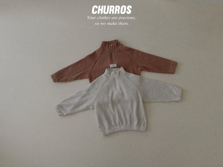 Churros - Korean Children Fashion - #stylishchildhood - Waffle Anorak - 10