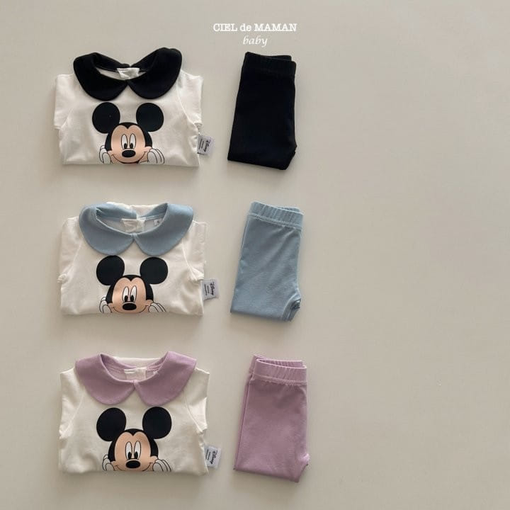 Ciel De Maman - Korean Baby Fashion - #babyclothing - Circle Collar M Body Suit - 8