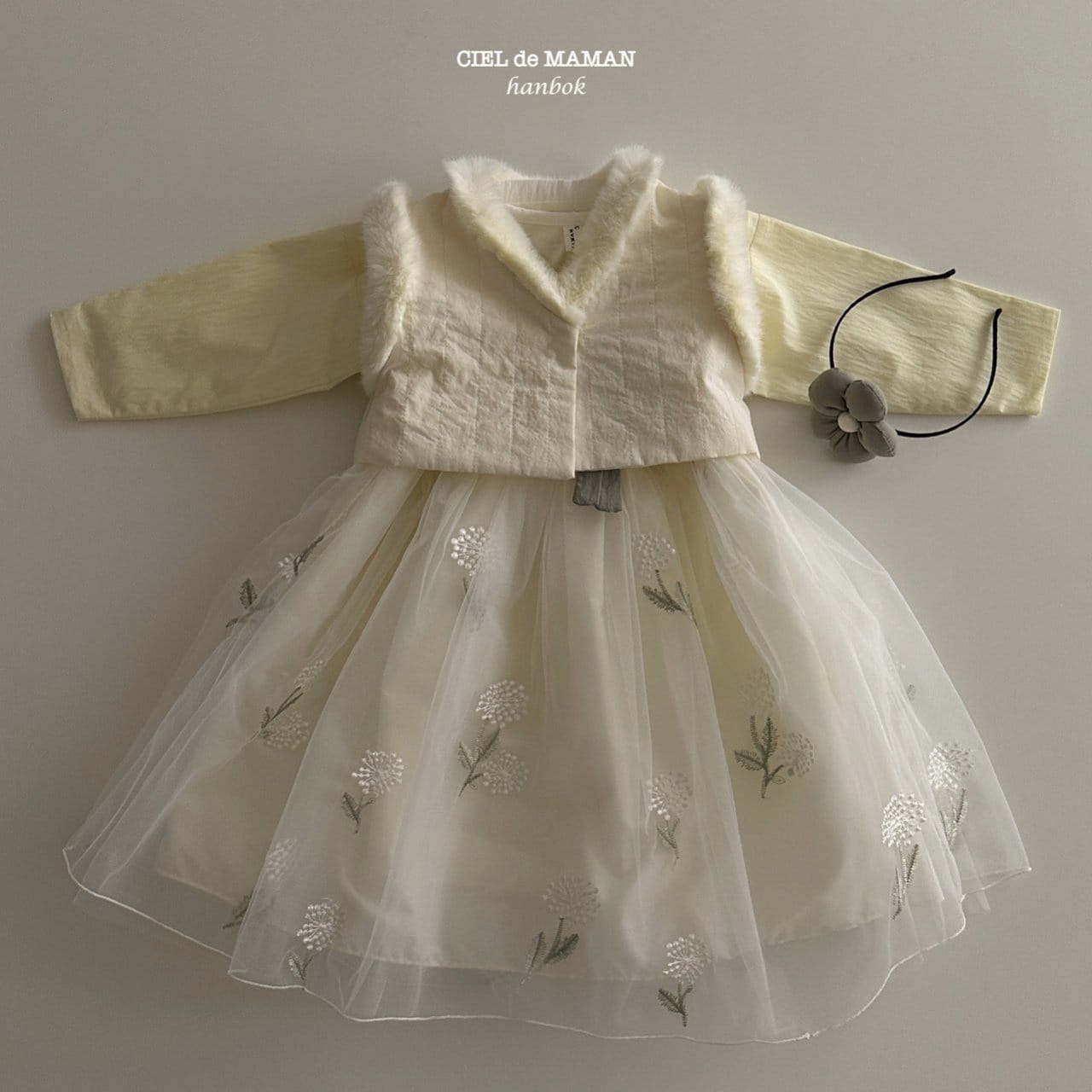 Ciel De Maman - Korean Baby Fashion - #babyfever - Bom Bom Hair Band - 2