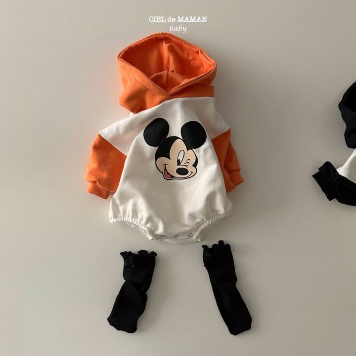 Ciel De Maman - Korean Baby Fashion - #onlinebabyshop - M Hoddy Body Suit