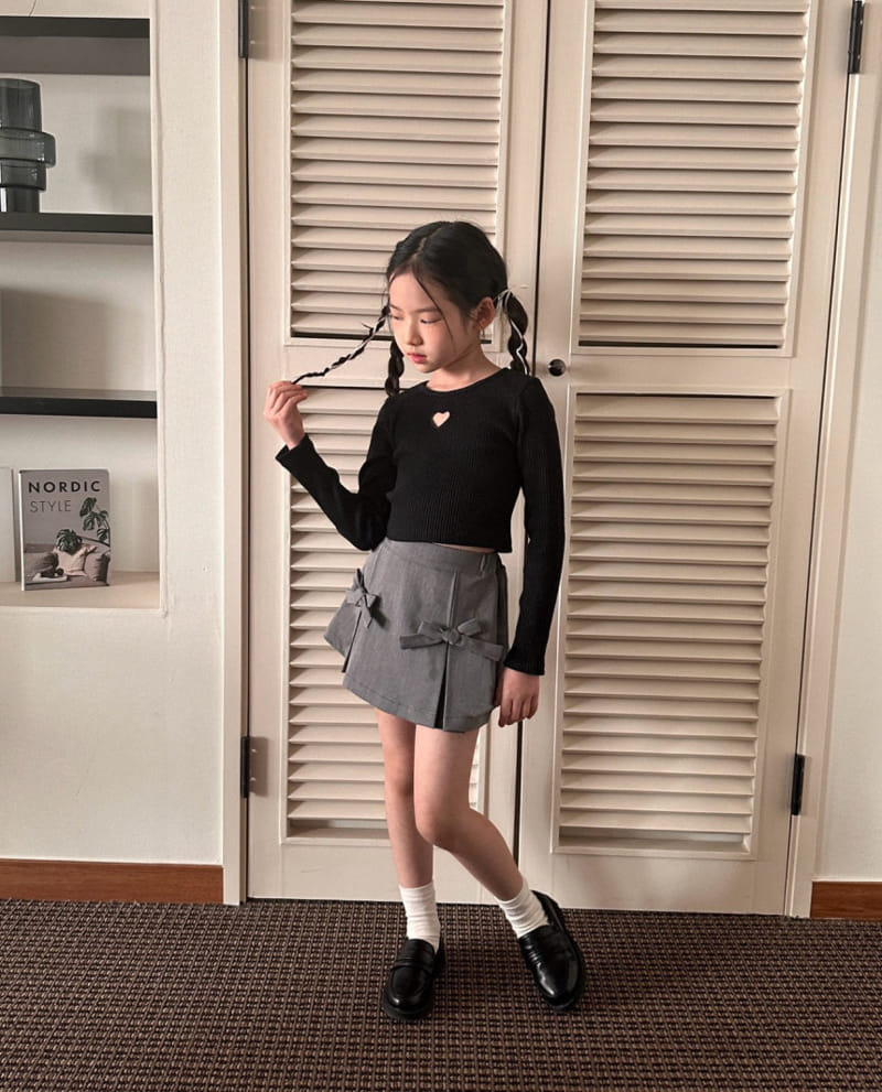 Comma - Korean Children Fashion - #childofig - Heart Punching Tee - 9