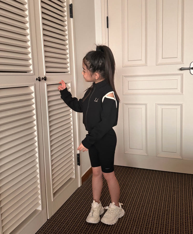 Comma - Korean Children Fashion - #discoveringself - Slit Zip Up - 3