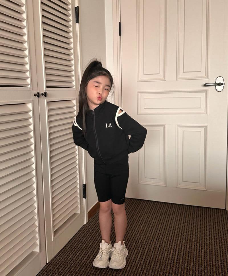 Comma - Korean Children Fashion - #discoveringself - Slit Zip Up - 4