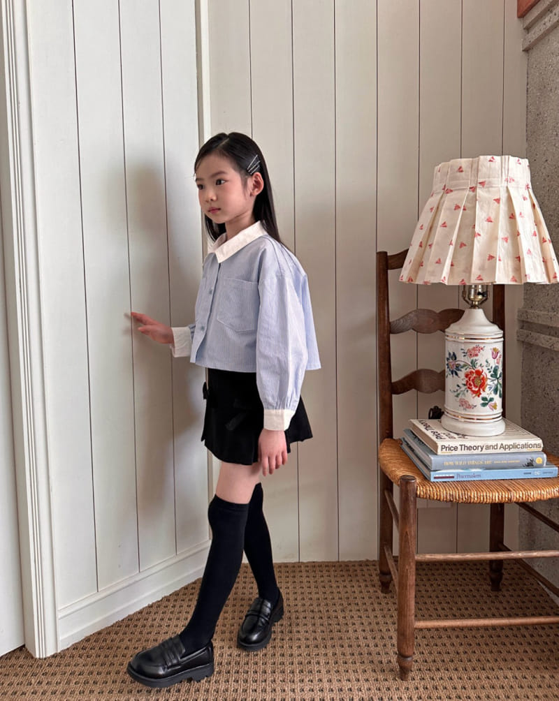 Comma - Korean Children Fashion - #fashionkids - Crop Shirt - 11