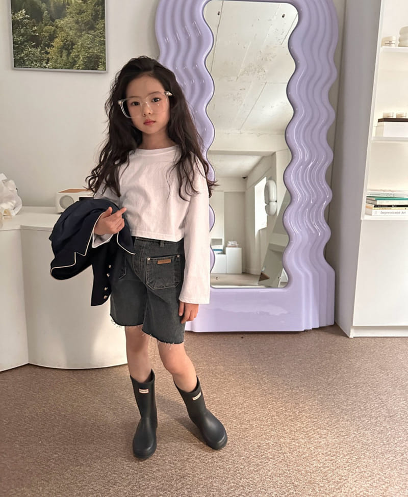 Comma - Korean Children Fashion - #fashionkids - Basic Crop Tee - 5