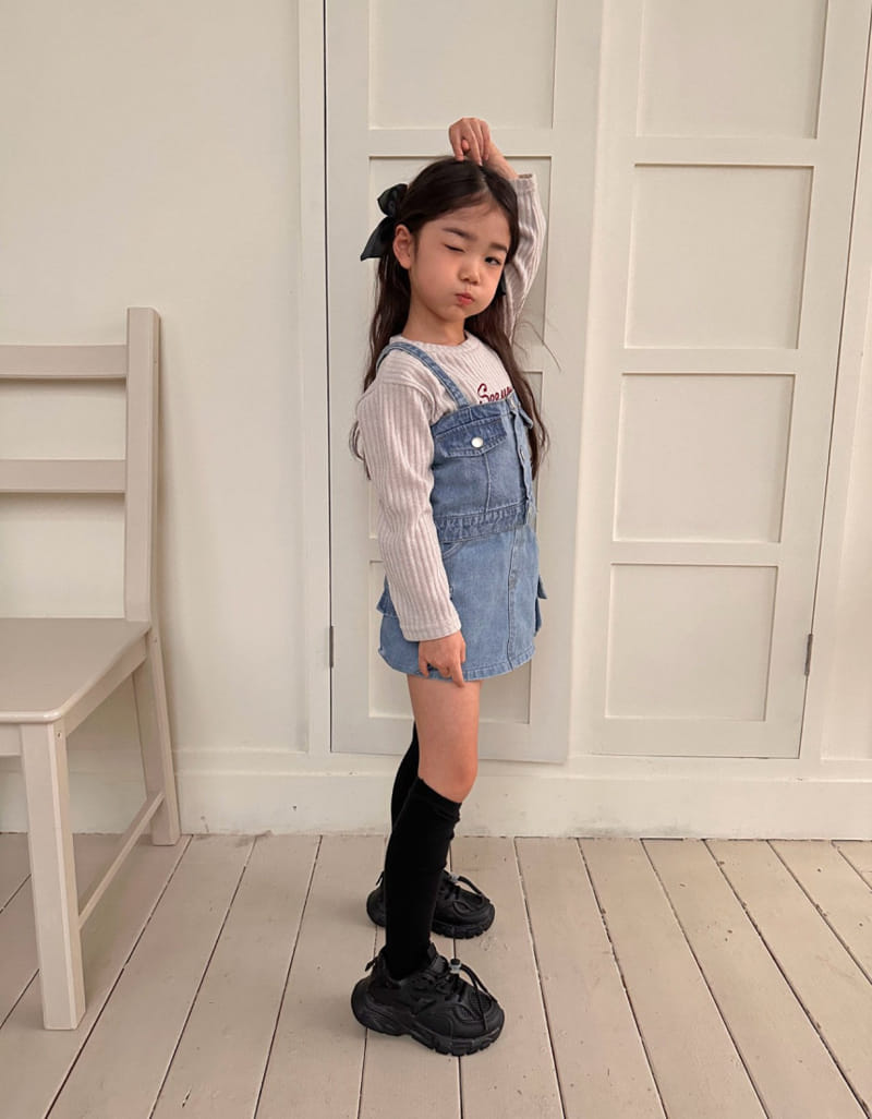 Comma - Korean Children Fashion - #kidsshorts - English Knit Tee - 4