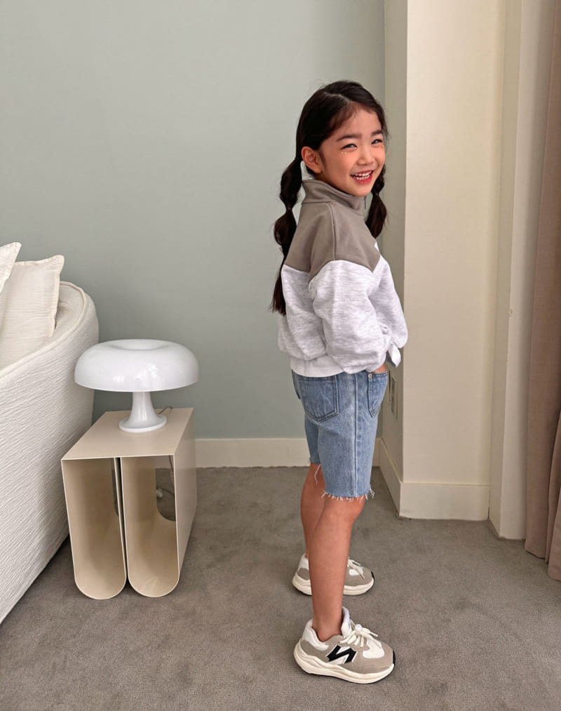 Comma - Korean Children Fashion - #kidzfashiontrend - Color Half Zip Up - 10