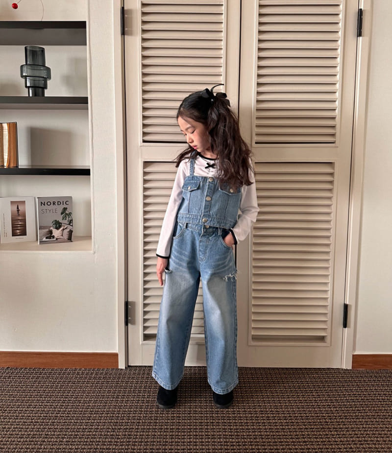 Comma - Korean Children Fashion - #magicofchildhood - Denim Bustier - 9
