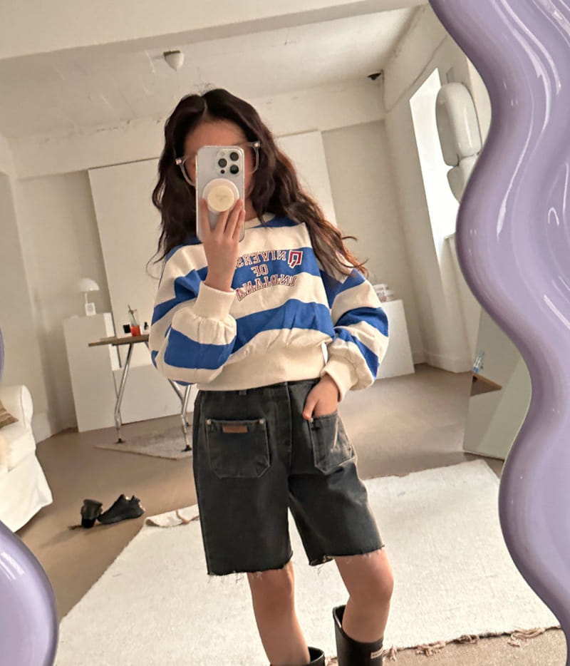 Comma - Korean Children Fashion - #prettylittlegirls - Big ST Sweatshirt - 8