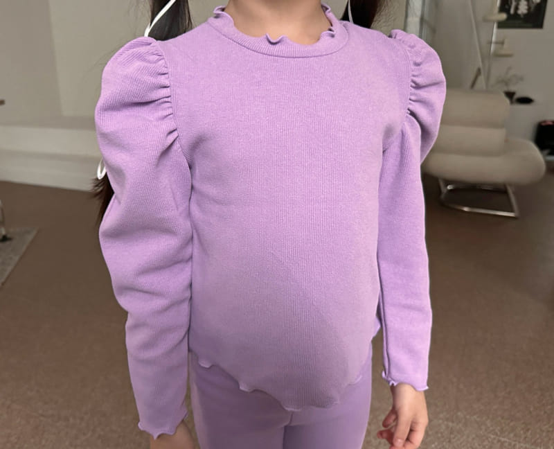 Comma - Korean Children Fashion - #todddlerfashion - Terry Puff Tee