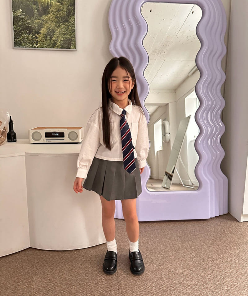 Comma - Korean Children Fashion - #toddlerclothing - Crop Shirt - 5